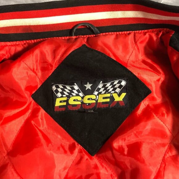 Vintage Chevrolet Racing Bomber Jacket Size XXL Black Full Zip Quilted Retro Y2K - Picture 16 of 16